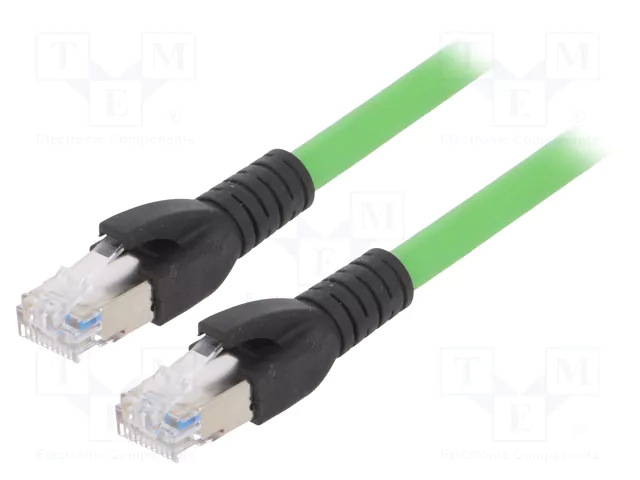 Fast Ethernet Cat5e, double-ended cord set