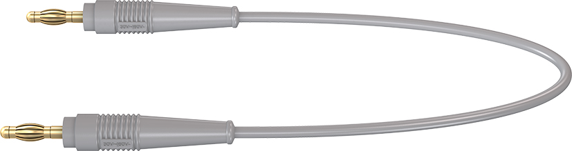 4 mm connecting lead 150 cm grey - LK410L-41/A grey