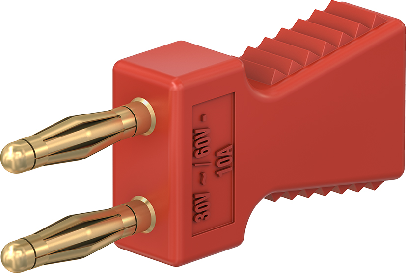 2 mm connecting plug red - KS2-6L/A red