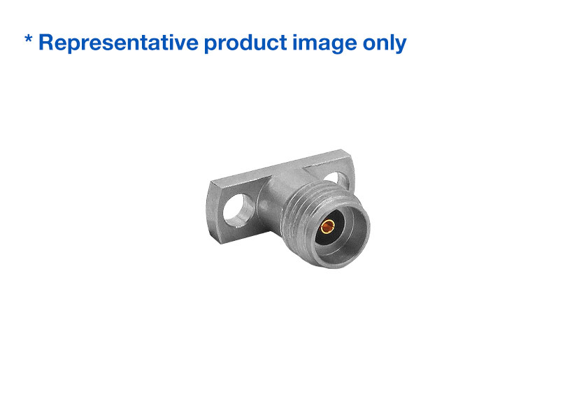 2.92mm Jack Straight 2 Hole Flange RF Connector