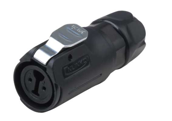 LP12 2pin female plug Quick lock IP67/68 plastic