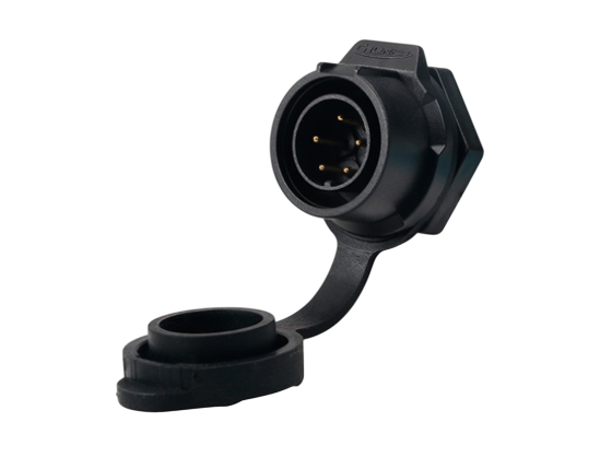 LP16 5-polige mannelijk Chassisdeel Snelle vergrendeling IP67/68 kunststof