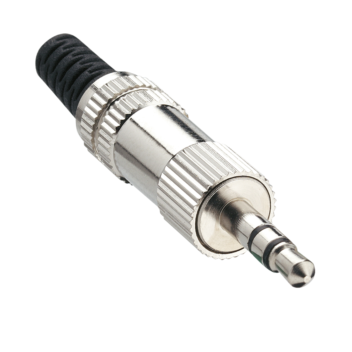 Jack connector mannelijke 3,5mm, 3 polen, rechte uitvoering