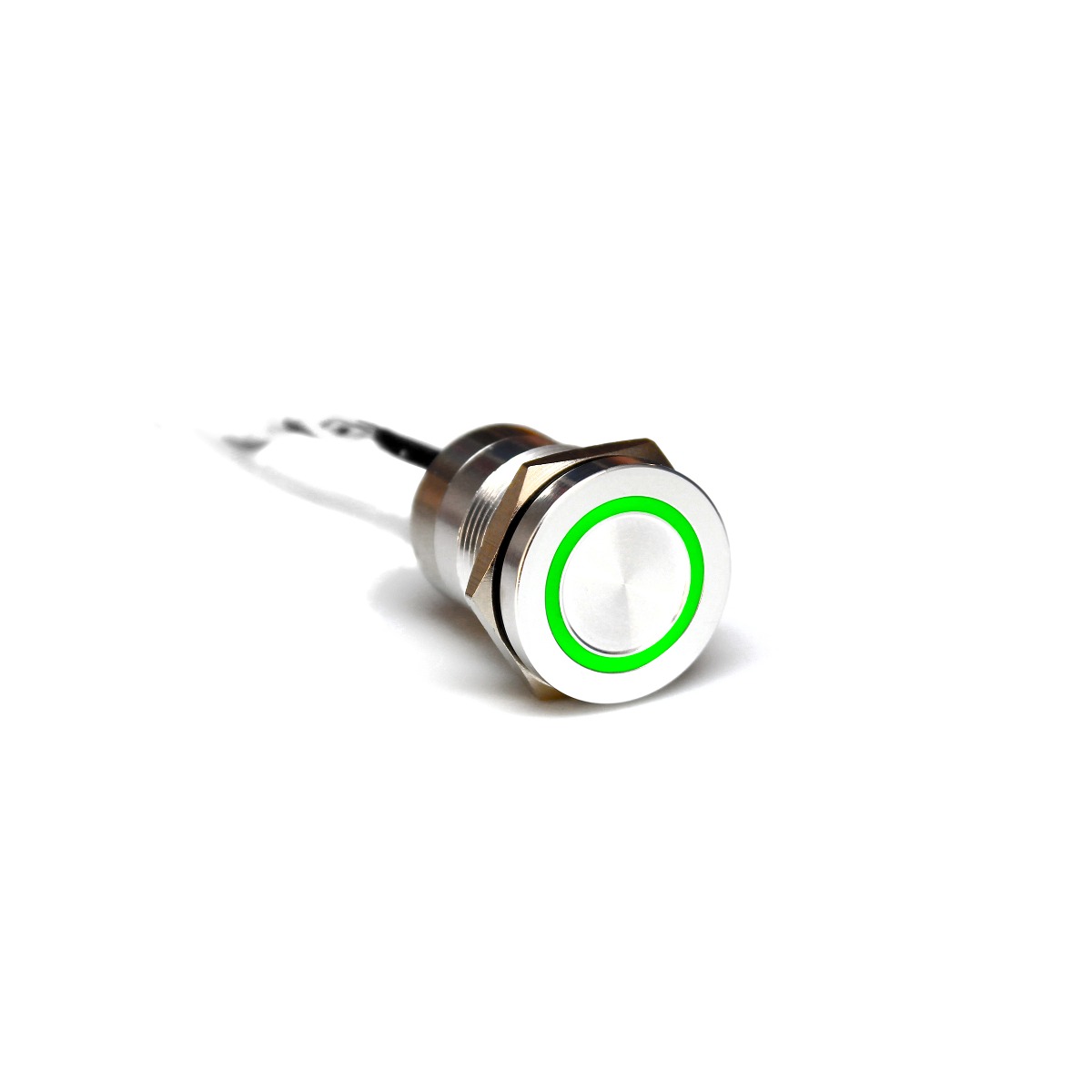 Capacitive switch, 19 mm, Normally Closed ,Stainless Steel ,Natural ,Green LED ,12 VDC
