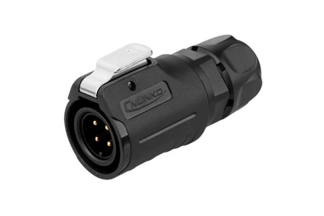 LP16 4-polige stekker Snelle vergrendeling IP67/IP68 kunststof