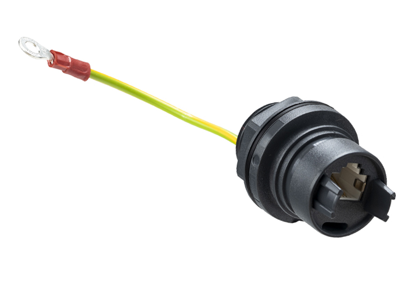 PXP6033 Series CAT5e Coupler Plus Earth Wire Plastic Body