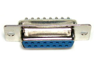 15 Pol. Female D-sub Solder contact