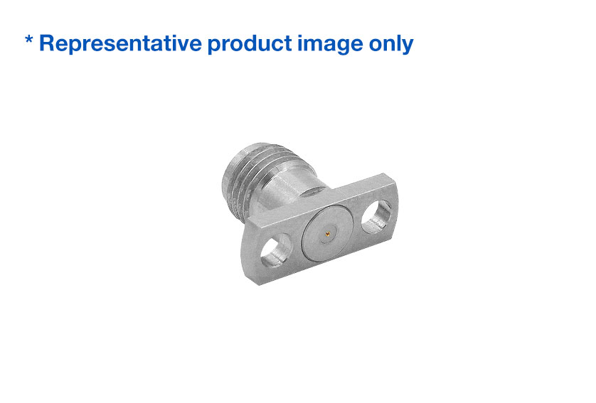 SMA Straight Jack 2 Hole Flange RF Connector