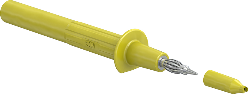 4 mm safety test probe yellow - PP-115/4 yellow