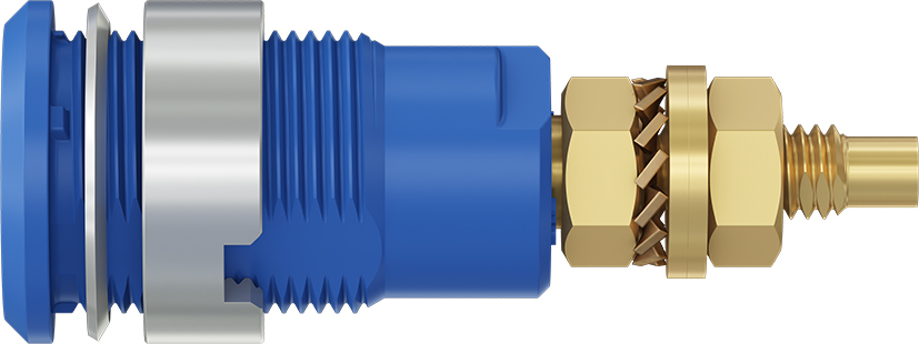 4 mm safety socket blue - SLB4-G blue