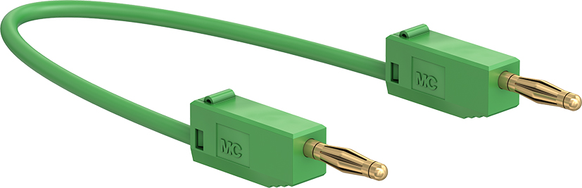 2 mm connecting lead 15 cm green - LK205 green