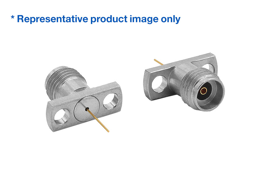 2.92mm Jack Straight 2 Hole Flange RF Connector
