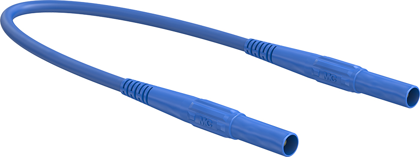 4 mm safety test lead 200 cm blue - XMF-419 blue