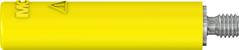 4 mm socket yellow - B4-E-M3-I yellow