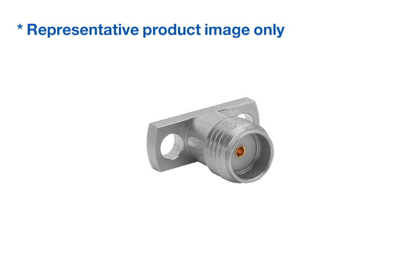 SMA Straight Plug 2 Hole Flange RF Connector
