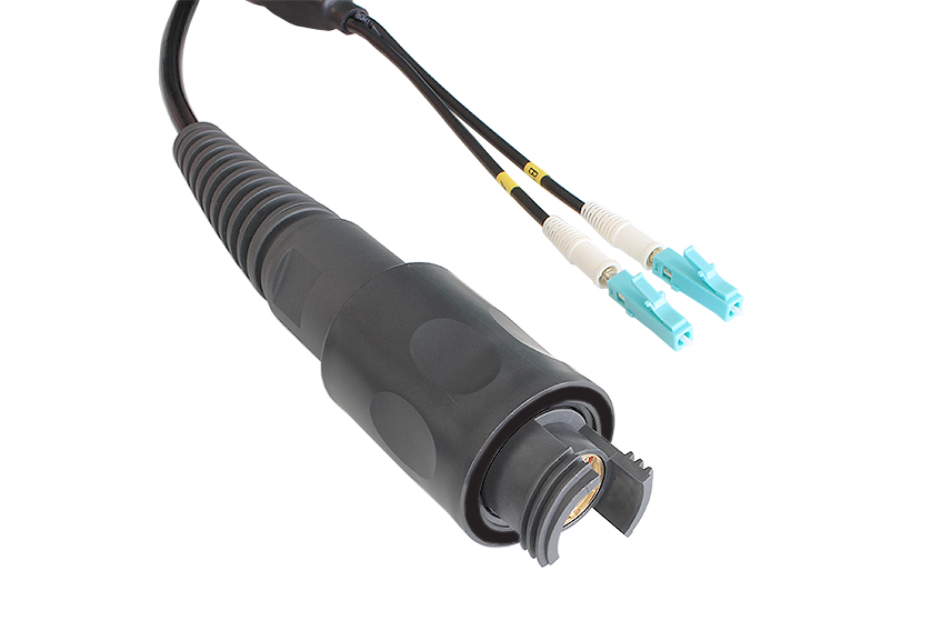2 Channel Plug to LC Connector Cable Assembly