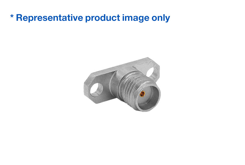 SMA Straight Jack 2 Hole Flange RF Connector
