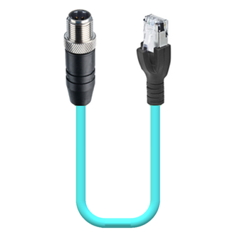 Fast Ethernet Cat5e, double-ended cord set