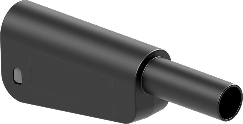 4 mm plug complete black - SLM-4A-46 black