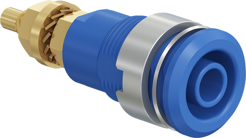 4 mm safety socket blue - SLB4-G blue