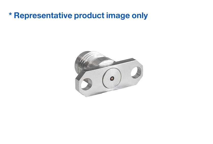 2.4mm Jack Straight 2 Hole Flange RF Connector