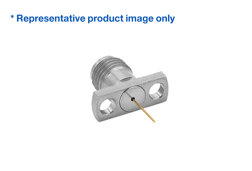 2.92mm Jack Straight 2 Hole Flange RF Connector