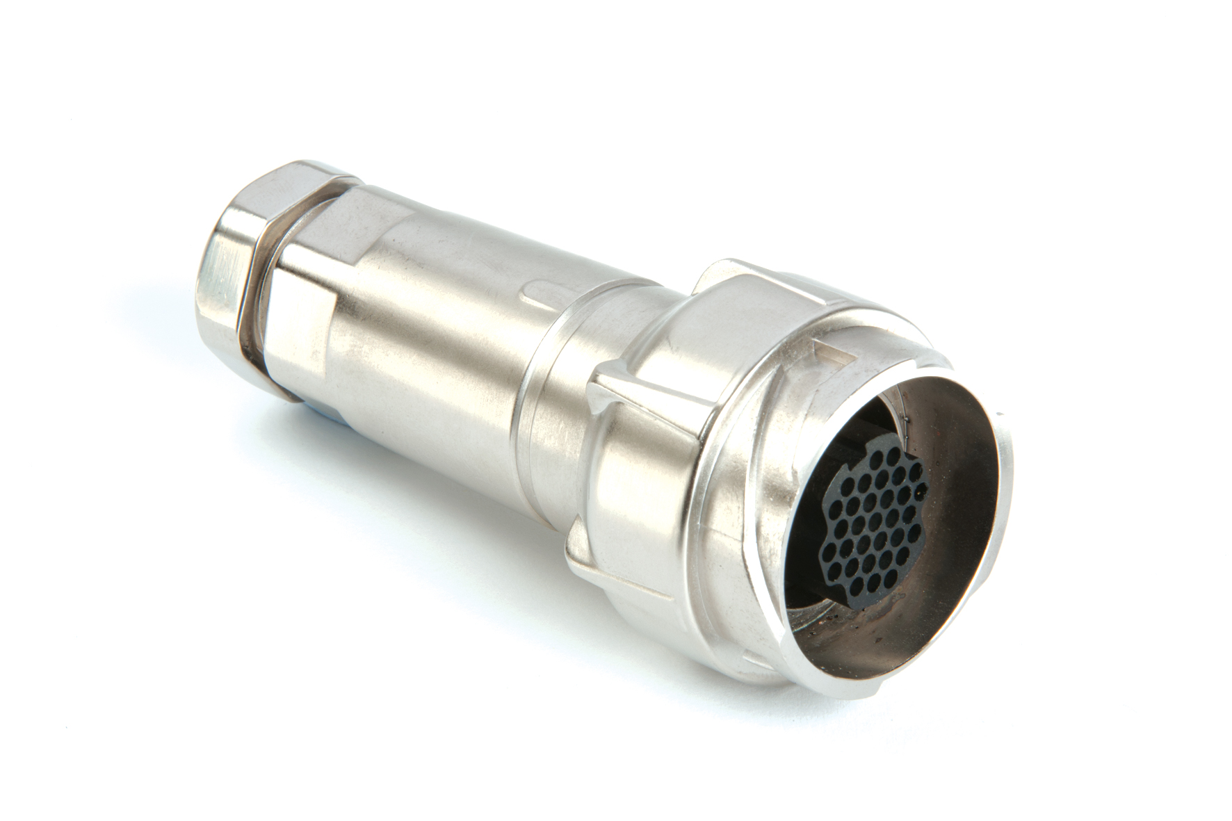 PXM7011 Series 3 Contact Plug Screw Termination (contacts supplied fitted) 7mm-9mm Cable (White Gland) Metal Body No Braid Termination
