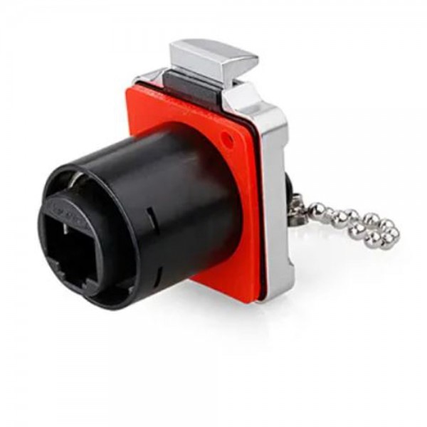 BD-24 RJ45 Snap lock chassis connector female metal housing IP65/67/68