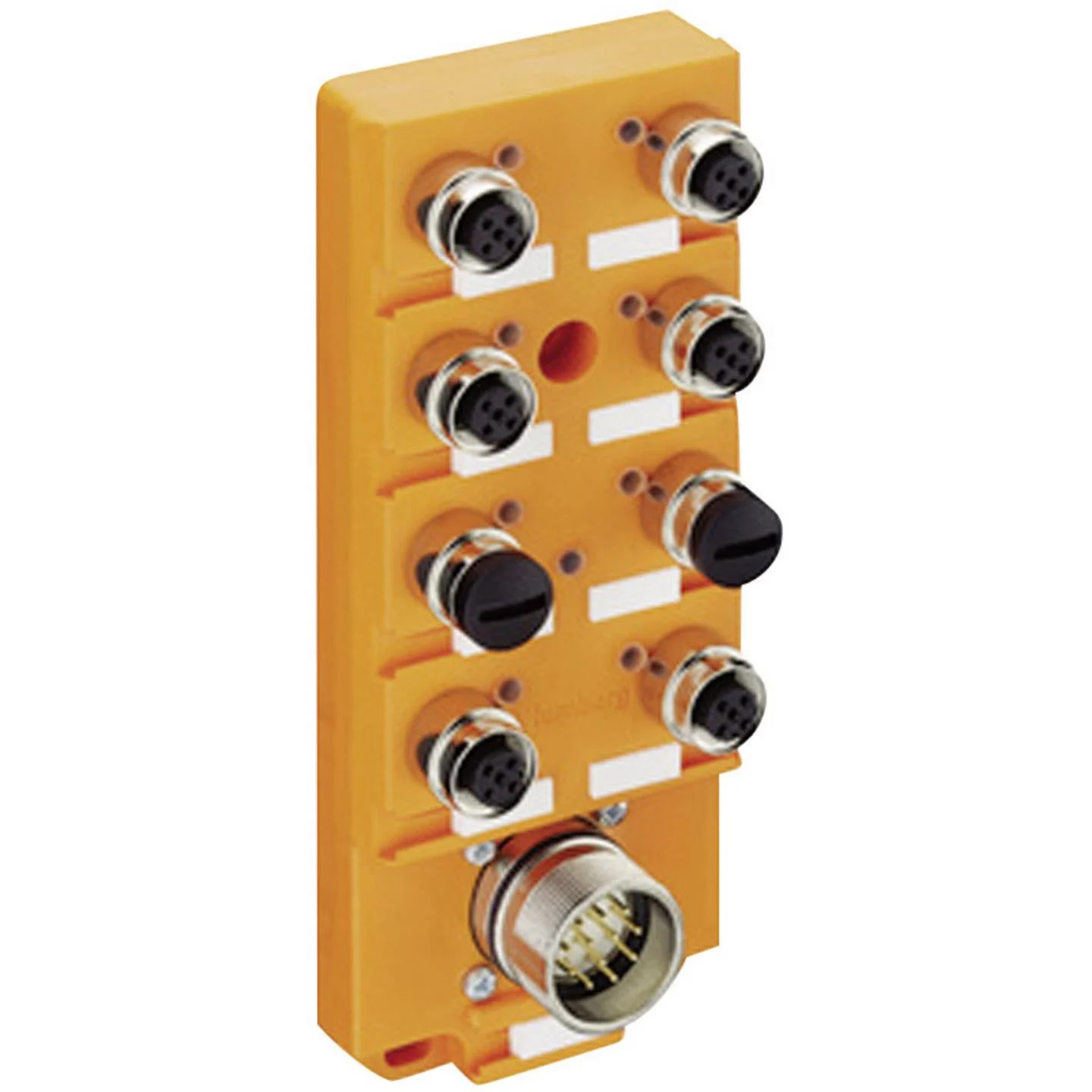ASB with FIXCON connector, 4 ports, LED, M23 connection, NPN