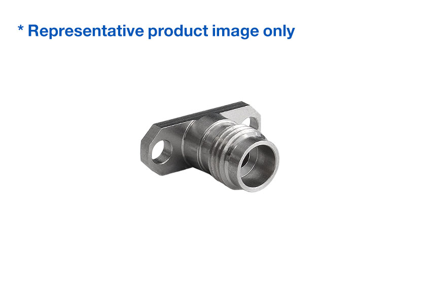 2.4mm Jack Straight 2 Hole Flange RF Connector