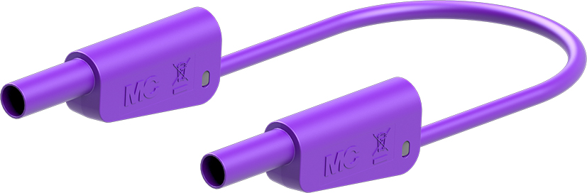 4 mm safety test lead 100 cm violet - SLK-4A-F25 violet