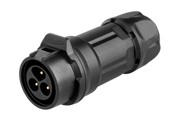 LP16 3-polige mannelijke contra-stekker In-Lijn Snelle vergrendeling IP67/68 kunstof