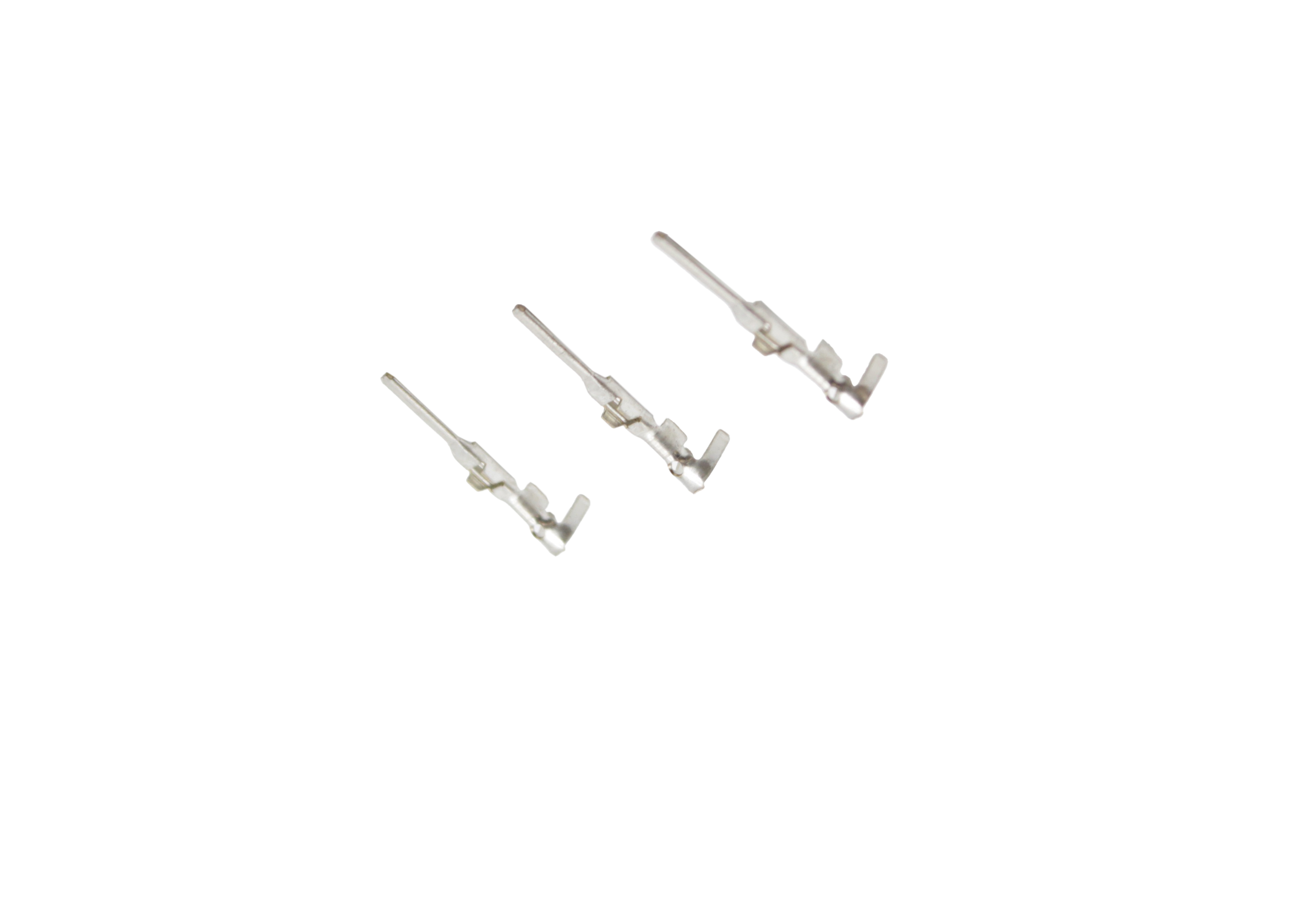 Tin Plated 15-18 AWG Stamped Plug Contact - Bandolier