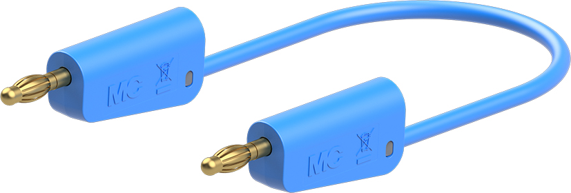 4 mm test lead 50 cm blue - LK-4A-S10 blue