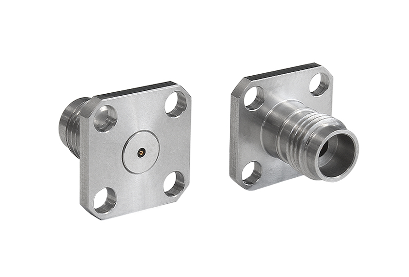 2.4mm Jack Straight 4 Hole Flange RF Connector