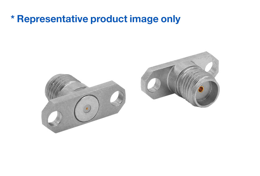 SMA Straight Jack 2 Hole Flange RF Connector
