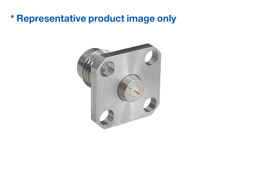 2.4mm Jack Straight 4 Hole Flange RF Connector
