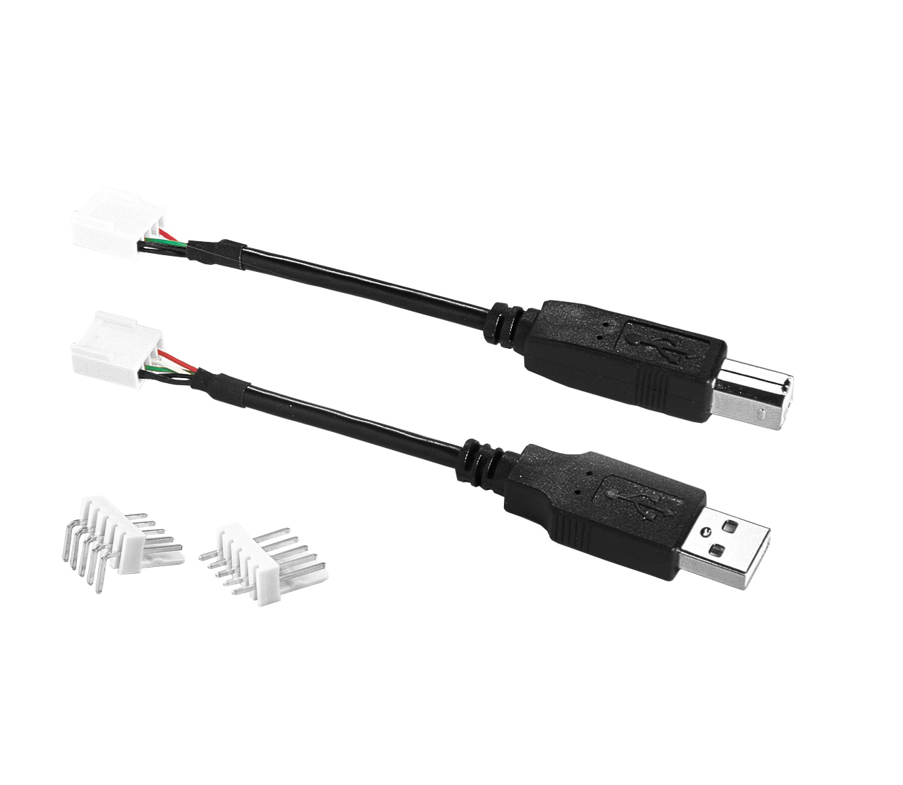 USB Standard B Plug To 5 Way Crimp Connector